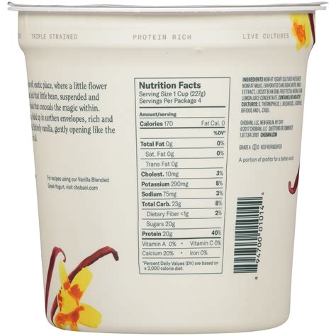 Chobani Pineapple Yogurt Nutrition Info - Bios Pics