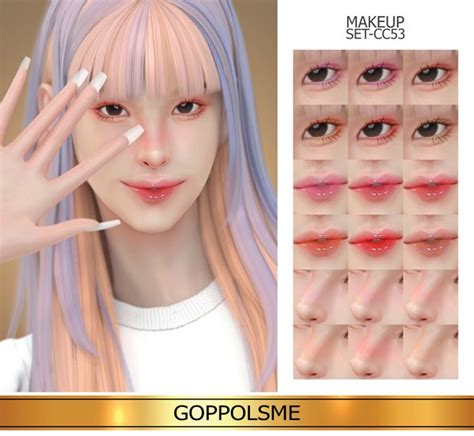 Gpme Gold Makeup Set Cc53 Patreon Sims 4 Sims Sims 4 Body Mods