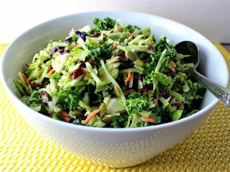 Broccoli Kale And Brussels Sprouts Slaw Brussels Sprouts Slaw Recipe