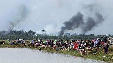 Rohingya villages burnt to the ground in Myanmar, sparking one of world ...