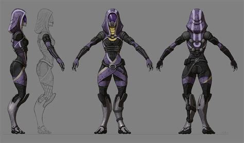 Artstation Tali Turnarounds