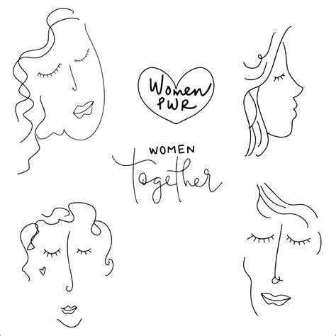 Premium Vector | Women outline