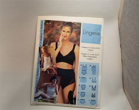 Step By Step Lingerie Sewing Pattern Uncut Ff Size Plus Sizes Etsy
