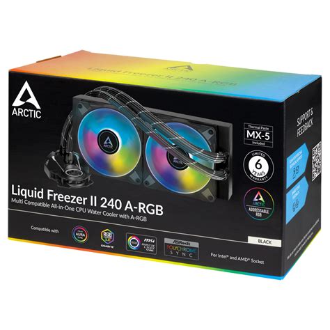 Liquid Freezer II 240 A-RGB | AiO CPU-Wasserkühler mit A-RGB | ARCTIC
