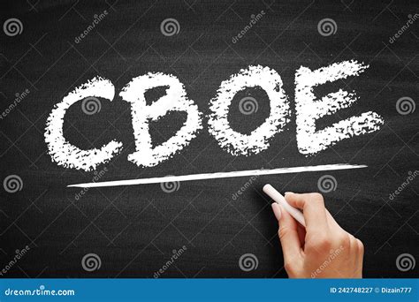 Cboe â€ Chicago Board Options Exchange Acronym Business Concept On