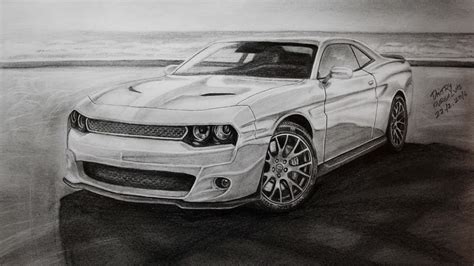 Dodge Challenger Drawing at PaintingValley.com | Explore collection of ...