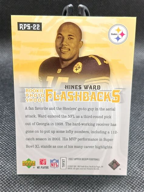 Upper Deck Rookie Photo Flashback Hines Ward Rps Pittsburgh