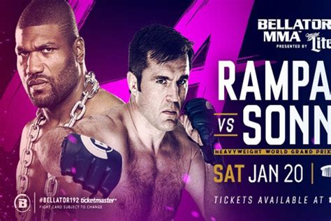 Chael Sonnen And Rampage Jackson Pocket 300 000 At Bellator 192