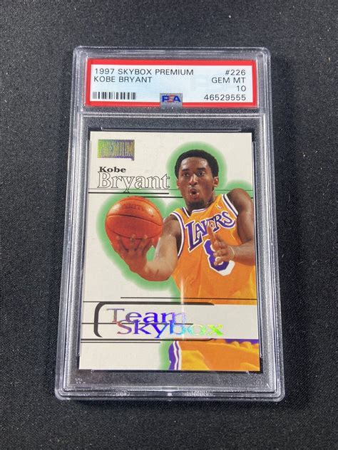 1997 226 KOBE BRYANT Skybox Premium Team Skybox LAKERS HOF PSA 10 Gem