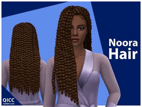 Noora Hair Quirky Introvert Cc Sims Sims Sims Black Hair