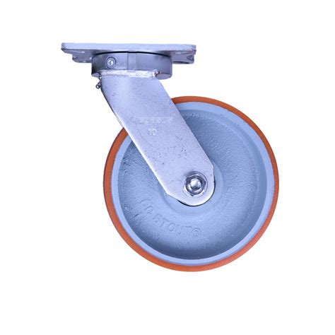 10 Inch Heavy Duty Kingpinless Swivel Caster With Polyurethane Wheel