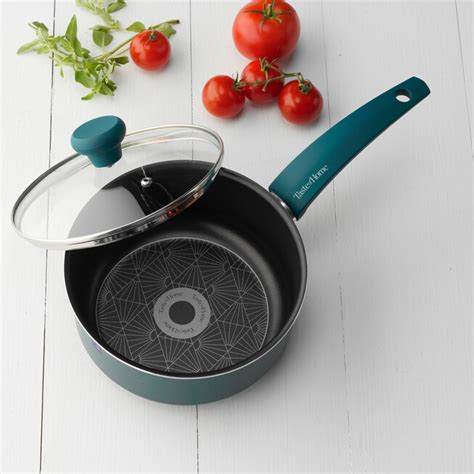 NonStick Aluminum Saucepan - 2 Quart with Lid, Sea Green | Catherines