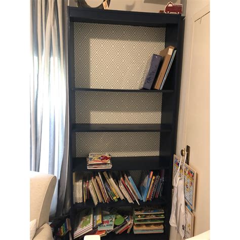 Navy Blue Bookshelf - AptDeco