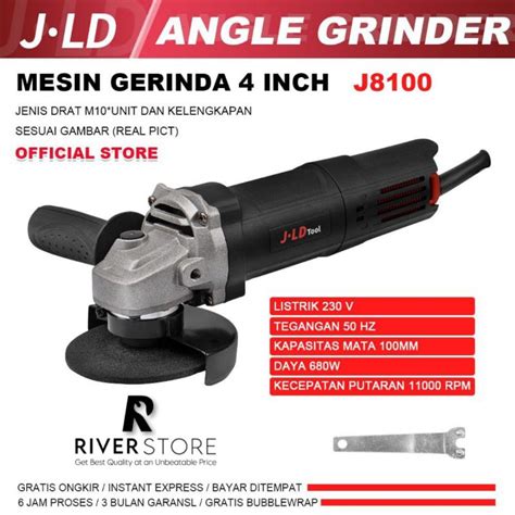 Jual Mesin Gerinda Listrik JLD 8100 Angle Grinder Gerinda Tangan 4inch