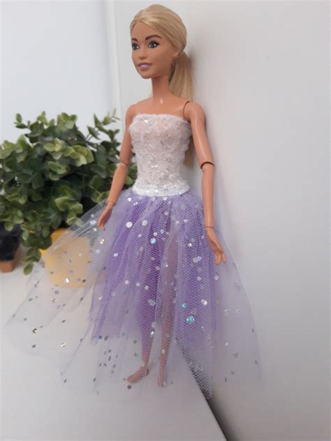 Suknia balowa Ubranka dla lalki Barbie handmade Ożarów Mazowiecki