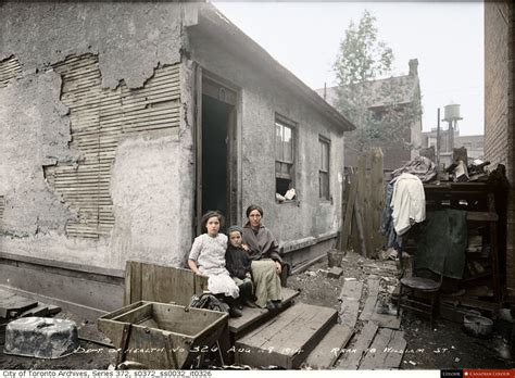 Slum Rear Of 18 William Street Toronto August 28 1914 Canadian