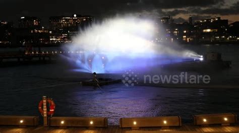 Aquaman And The Lost Kingdom Movie Promoted In Barangaroo Sydney