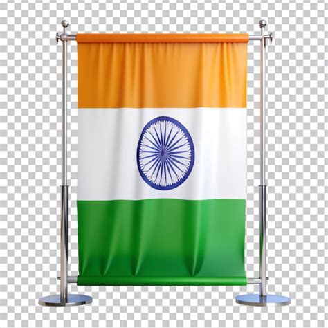 Premium PSD Indian Flag Photo Booth On Transparent Background