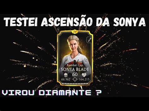 MK Mobile TESTEI ASCENSÃO DA SONYA COPA VIROU DIAMANTE YouTube