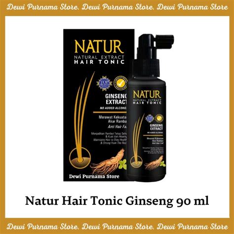 Jual Natur Hair Tonic Ekstrak Ginseng Shopee Indonesia