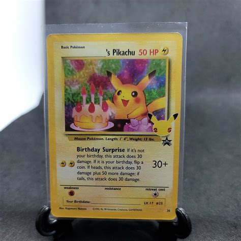 Mavin Pokemon Celebrations 25th Anniversary Birthday Pikachu Promo