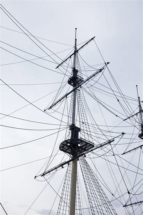 Details Of Modern Sail Modern Ship Masts Stock Image Image Of Sunrise