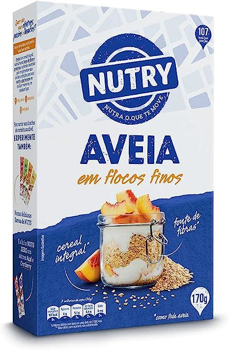 Aveia Em Flocos Finos Nutry 170g Amazon Br Alimentos E Bebidas