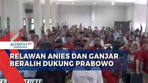 Ini Alasan Relawan Anies Dan Ganjar Pindah Dukung Prabowo Gibran Youtube