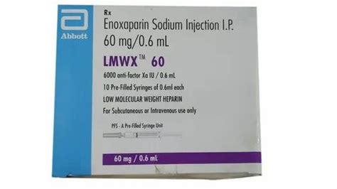 Lmwx Enoxaparin Sodium Ip Injection At Rs Piece Enoxaparin