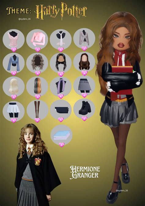 Roblox Dti Theme Movie Character Hermione In 2024 Dress To