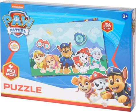 Paw Patrol Puzzel Paw Patrol Puzzle 50 Stukjes 3 Nickelodeon