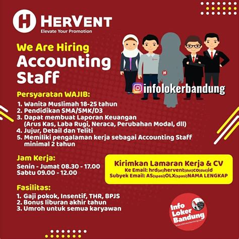 Lowongan Kerja Accounting Staff Hervent Bandung Januari Info