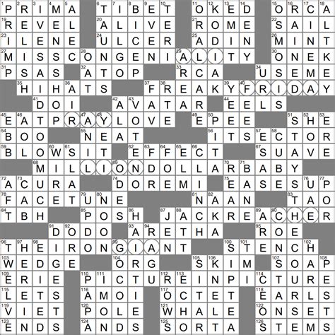 LA Times Crossword 14 May 23 Sunday LAXCrossword