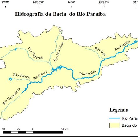 Altimetria Da Bacia Do Rio Paraíba Detalhamento HidromorfolÓgico Da Download Scientific