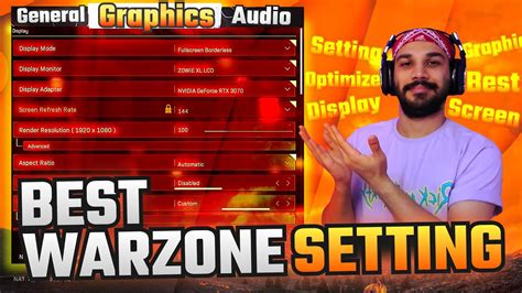 Best Warzone Setting 2021 For More Fps And Quality Youtube