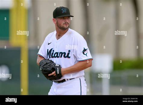 Fcl Marlins Pitcher Jack Gowen 64 During A Florida Complex League Baseball Game Against The