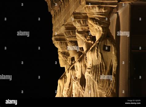 The Erechtheion at night. Acropolis of Athens, Greece Stock Photo - Alamy