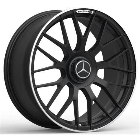 AMG Cross Spoke Mercedes Benz Forged Wheels Matt Black