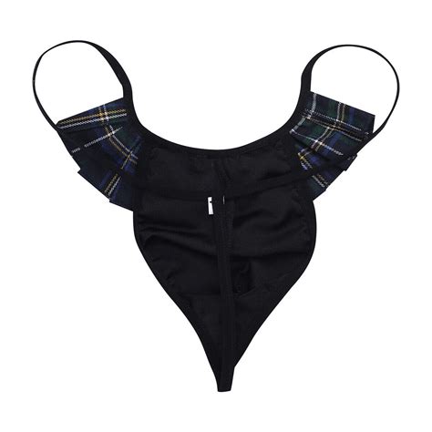 Men S Micro Thong Briefs Penis Hole G String Underwear Sexy Bikini Swimwear M XL EBay