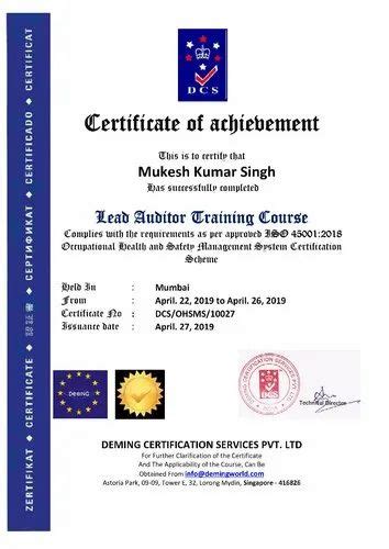 ISO 9001 Bifma Certificate For Furniture And Allied Product New