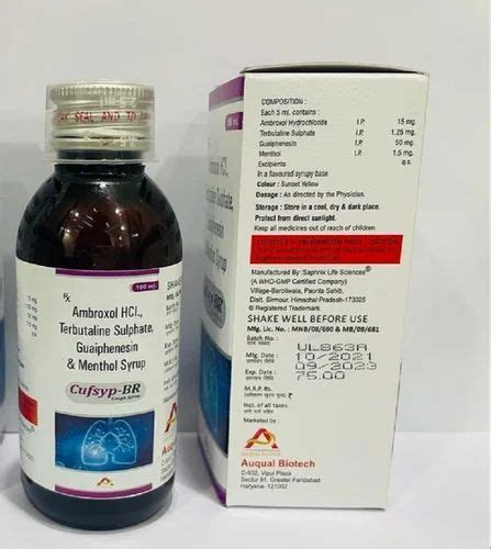 Cufsyp Br Cough Syrup Bottle Size Ml At Rs Bottle In Faridabad