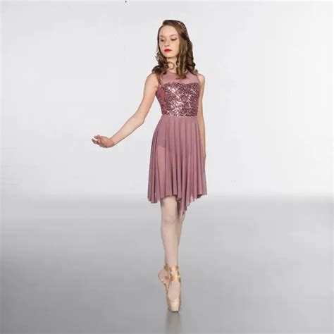 Mc Preloved Solo St Position Dark Mauve Sequin Lyrical Costume Size Mc