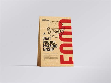 Craft Food Bag Packaging Free Mockup — Free Mockup World