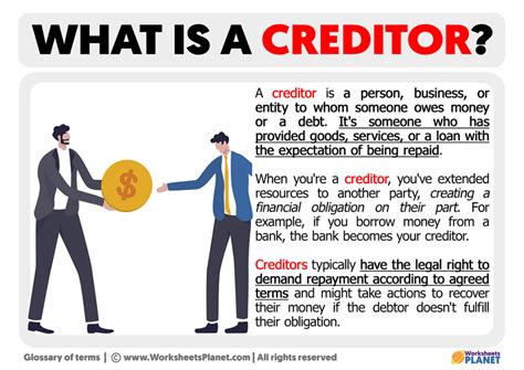 What is a Creditor | Definition of Creditor