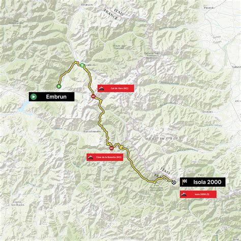 Stage Embrun Fra Isola Fra Tour Cyclingoo