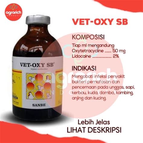 Jual VET OXY SB Vol 100ml Pengganti Medoxy LA Antibiotik Hewan Sanbe