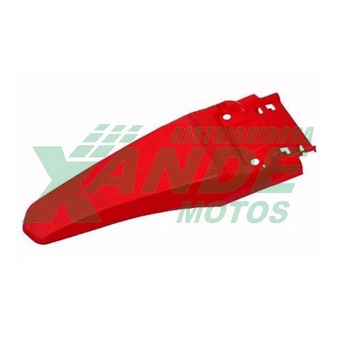 PARALAMA TRAS NX 200 XR 200 MODELO CROSS VERMELHO PARAMOTOS