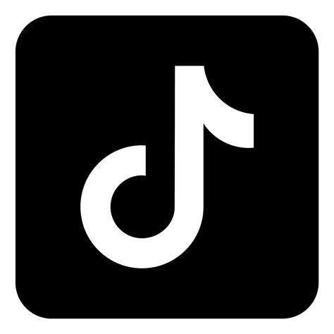 Tiktok Logo White And Black - IMAGESEE