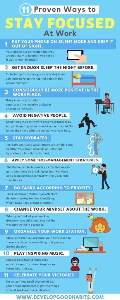 11 Proven Ways To Stay Focused At Work Focus At Work Time Management