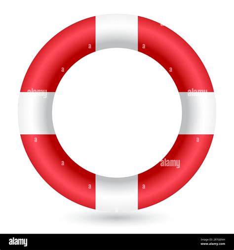 Red Safe Guard Ring Against White Background Stock Vector Image And Art
